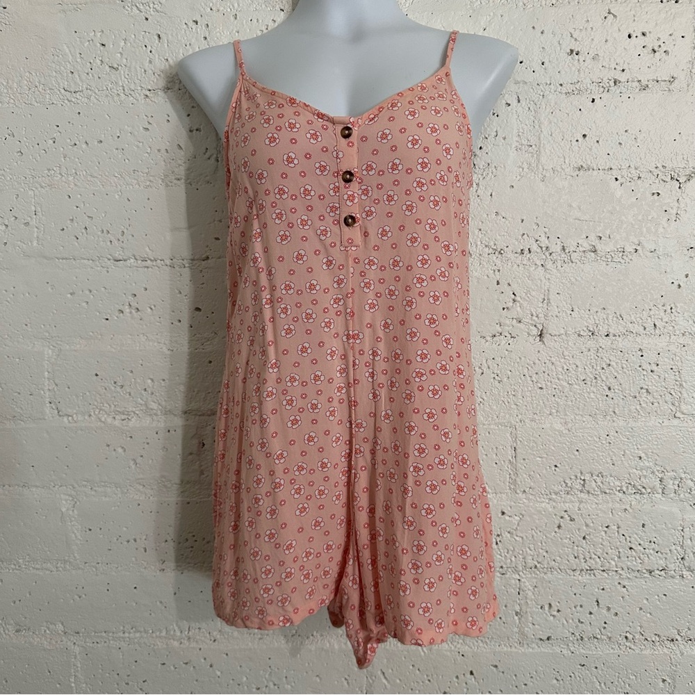 Roxy Womens Romper XS Pink Floral Viscose AI18